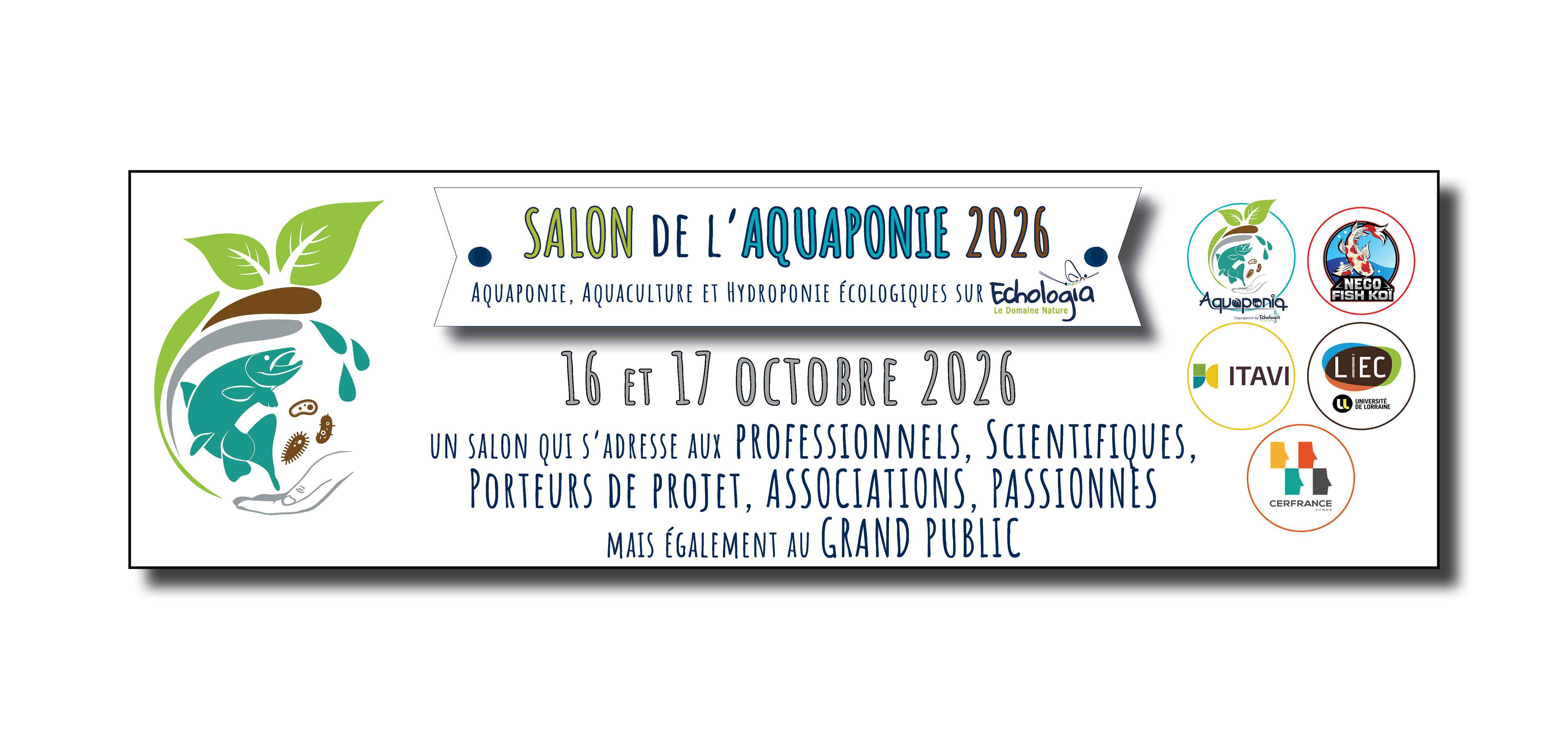 STAND EXPOSANT : Inscription sur le salon de l'aquaponie 2026