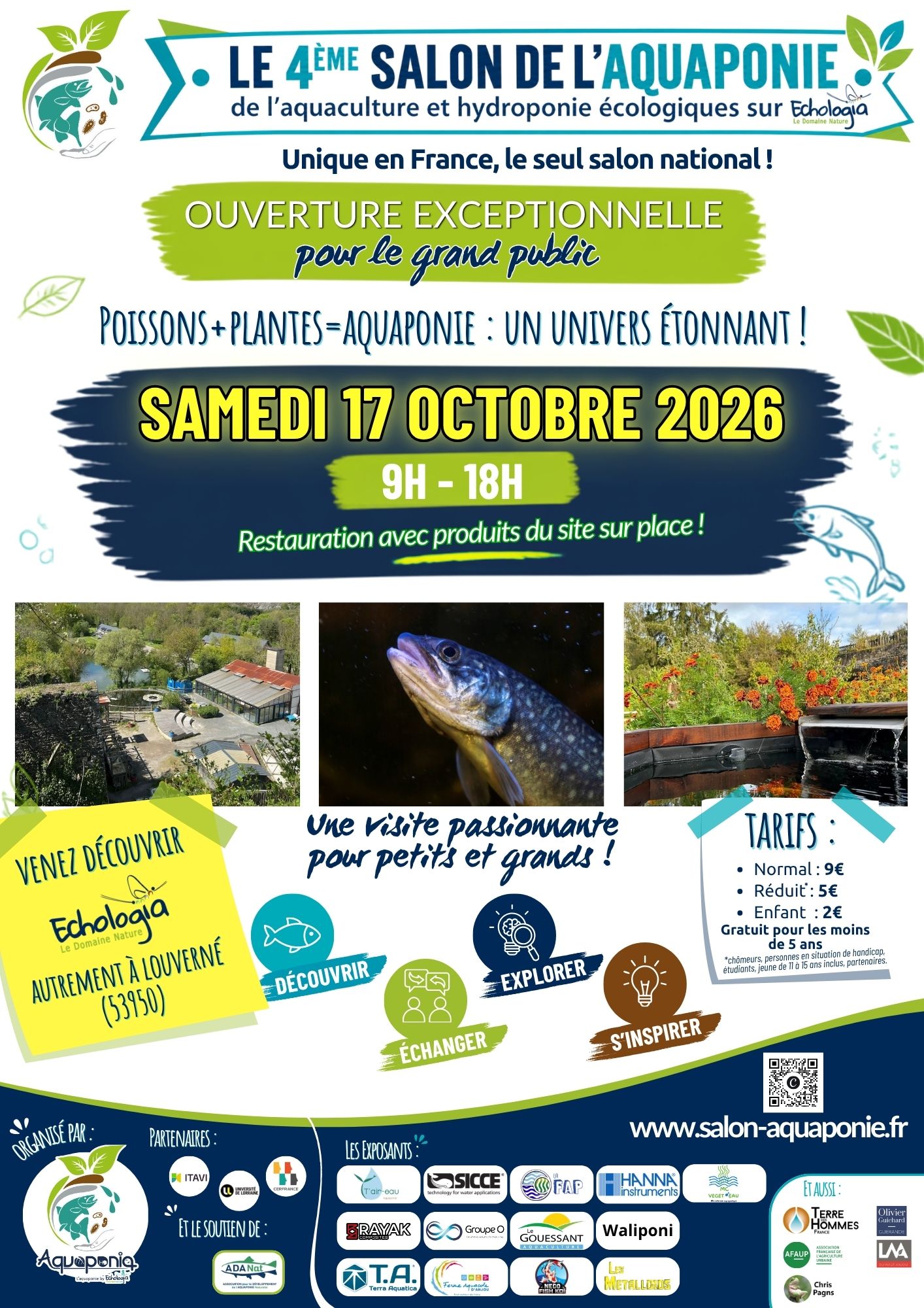 Affiche grand public salon de laquaponie 2026